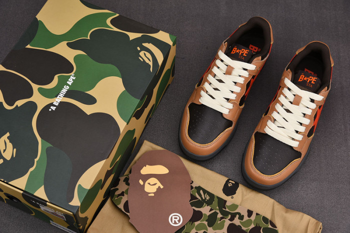 a bathing ape bape sta low copshoe bp-012