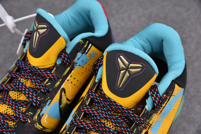 zoom kobe 5 x lakers black/de sol-varsity purple 386430-071