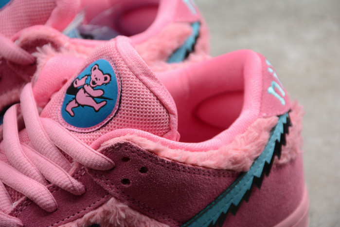 grateful dead x nike sb dunk low "pink bear"-cj5378-600