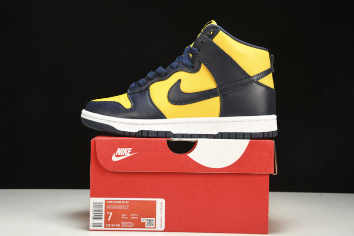 nike dunk high michigan (2020) - cz8149-700