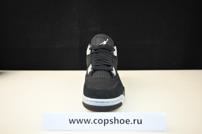air jordan 4 black canvas dh7138-006