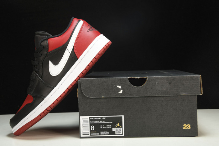 jordan 1 low alternate bred toe - 553558-066