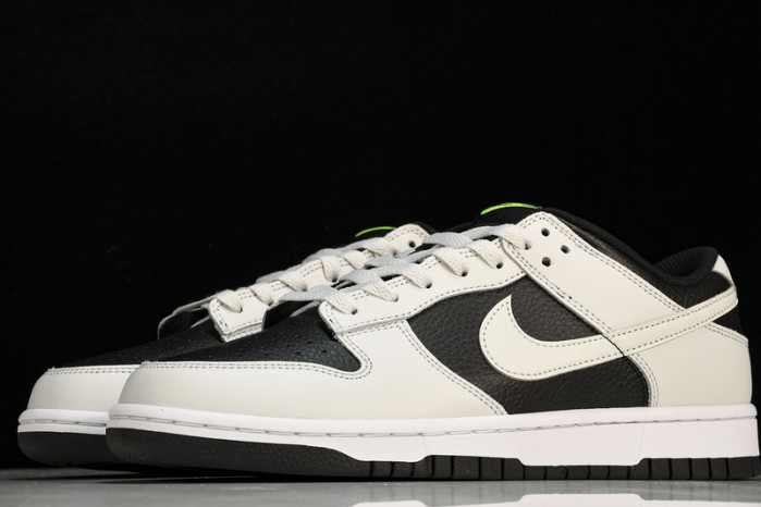 nike dunk low grey panda volt - fd9756-001