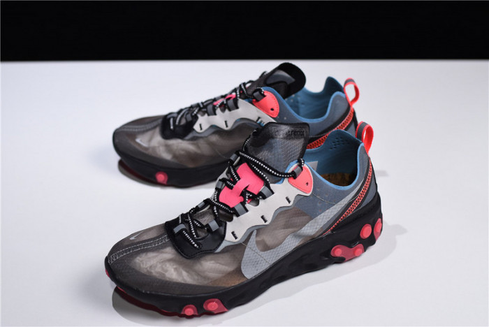 nike react element 87 blue chill solar red aq1090-006