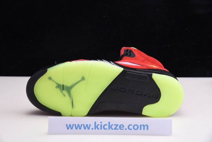 air jordan 5 solar orange what the cz5725-700