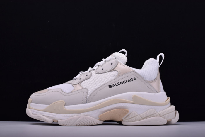 bl 17fw triple s“cream” 490671-w06f1-9000