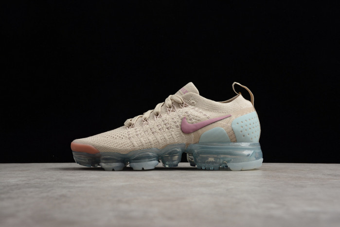nike air vapormax flyknit 2.0 particle beige/smokey mauve womens 942843-203