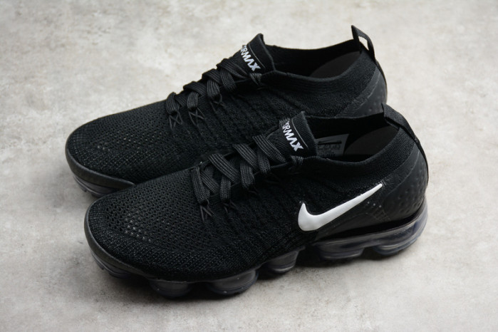 nike air vapormax flyknit 2.0 running sneakers black/grey mens 942842-001