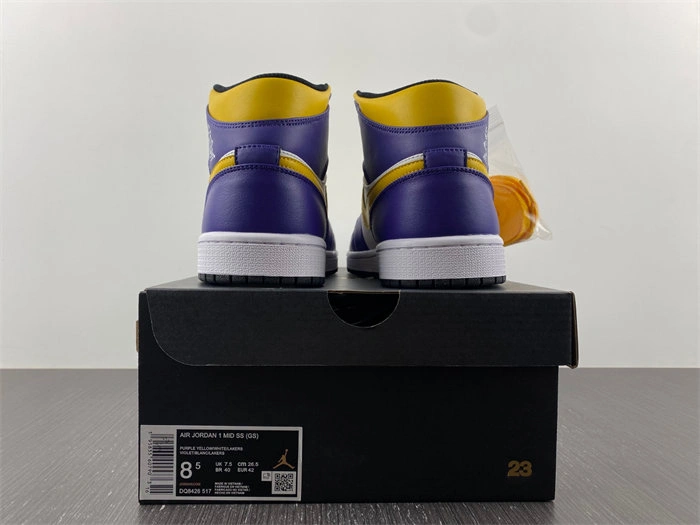Jordan 1 Mid Lakers DQ8426- Functional 3696