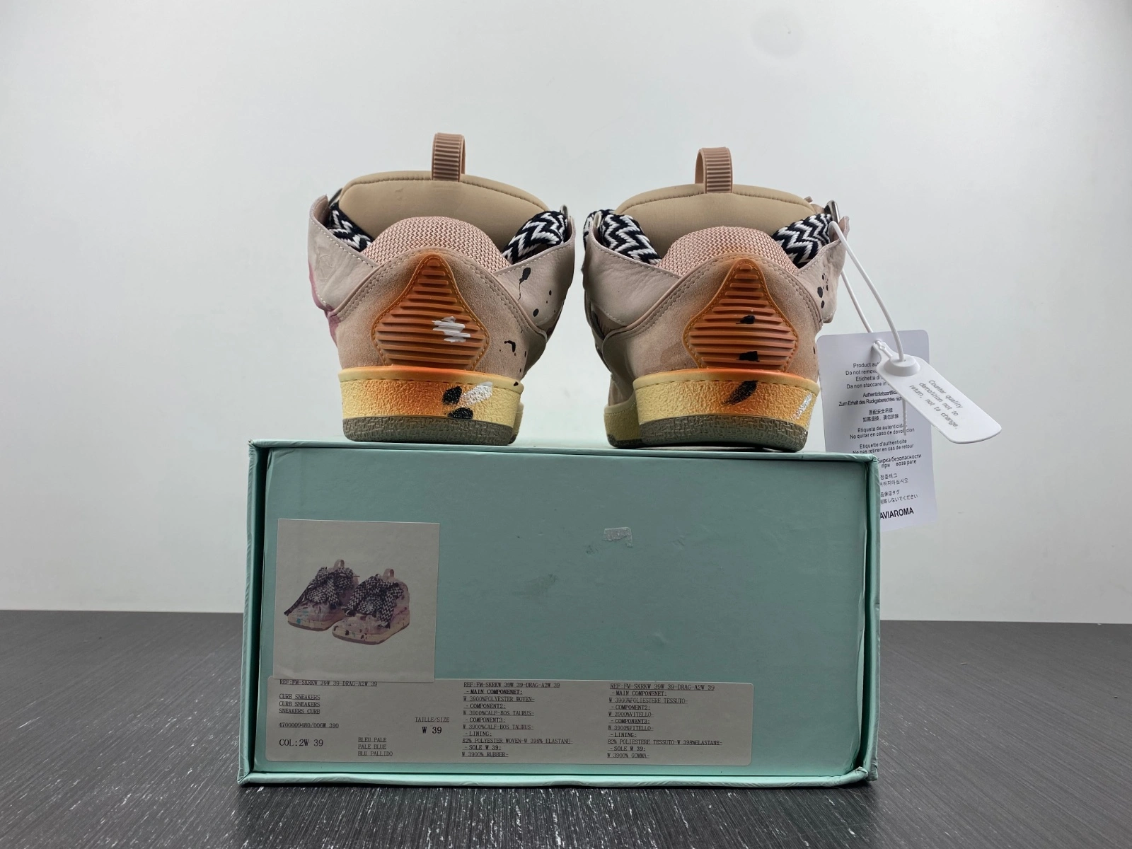 Lanvon Leather Curb Gallery Dept. Pale Pink Multi FW-SKDK02-DRGD-P22B5S MoistureWicking 853