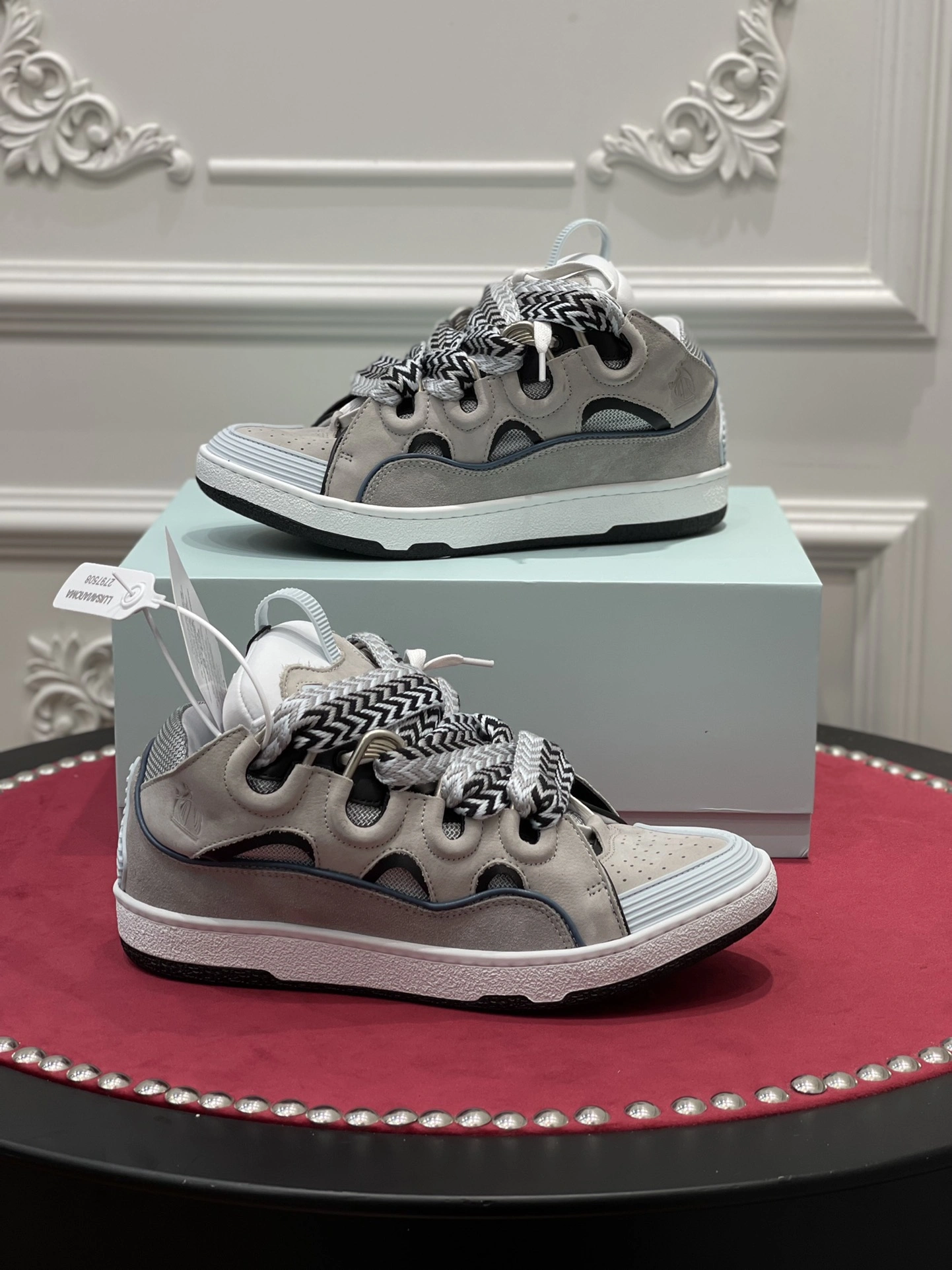 Lightweight Lanvon Leather CurbGrey Light Blue FM-SKRK11-DWSL-P 833