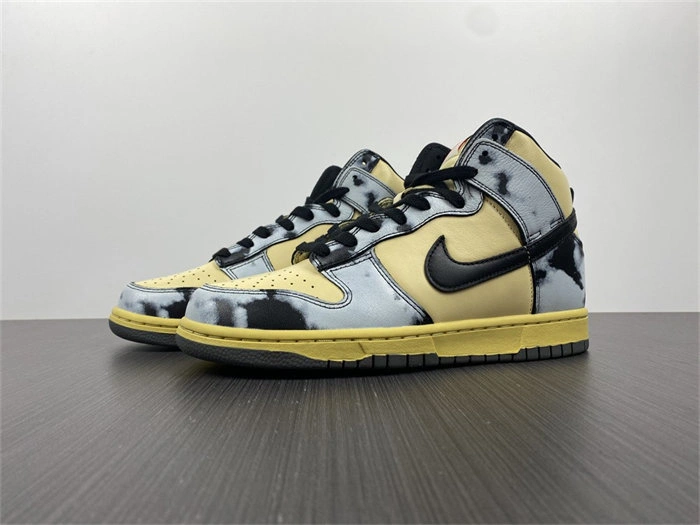 Elegant Nike Dunk High 1985 Black Acid Wash DD9404- 4780