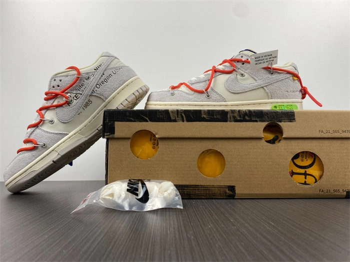 Reliable Nike Dunk Low Off-White Lot 13 DJ0950- 5056
