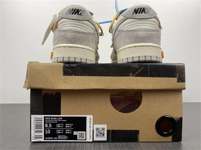 DailyWear Nike Dunk Low Off-White Lot 34 DJ0950- 5048