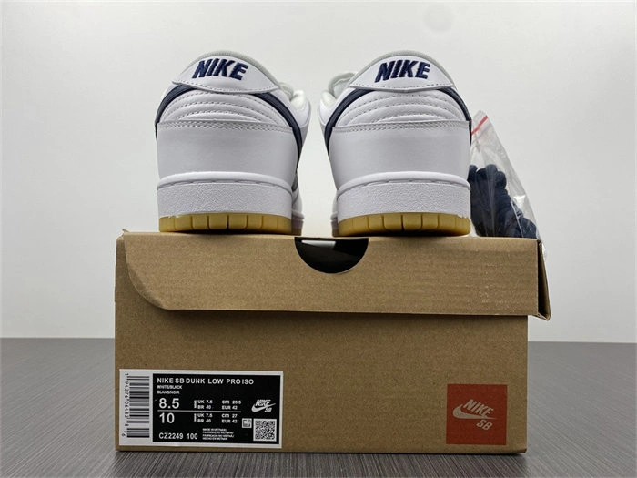 Nike SB Dunk Low Orange Label White Navy CZ2249- Casual 4836