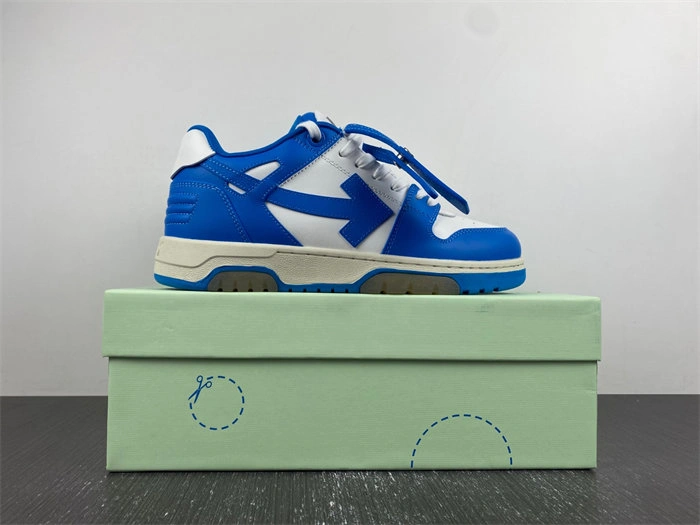 OFF-WHITE Out Of Office OOO Low Tops Blue White OWIA259F21LEA TimelessDesign 3126